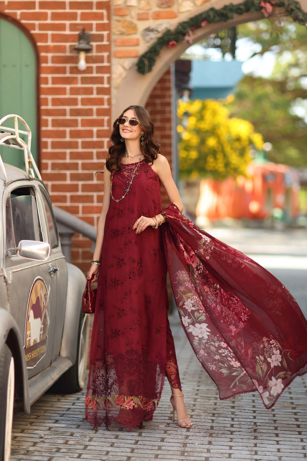 Luxe Chikankaari Lawn Suit