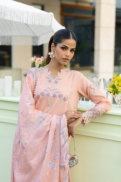 Embroidered 3-Piece Lawn Suit