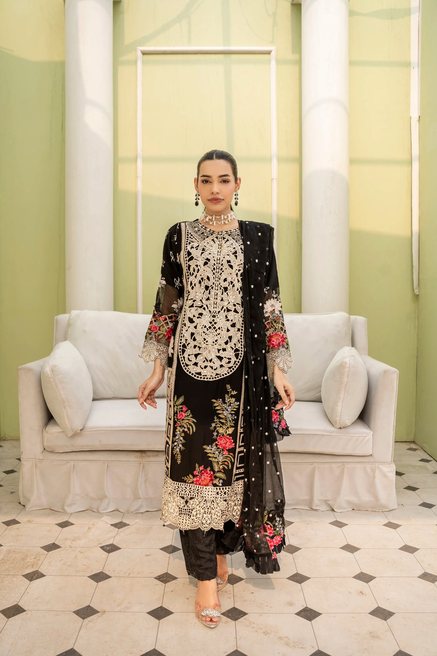 Uffaq EMBROIDRED CHIFFON