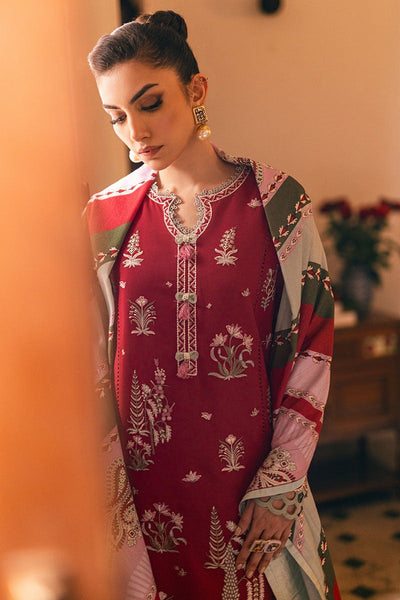 MUSHQ Symphony Unstitched Karandi Collection || Velvet Rose