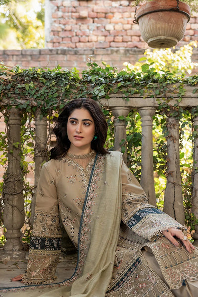 FARASHA EMBROIDERED LAWN-Whimsical Sage