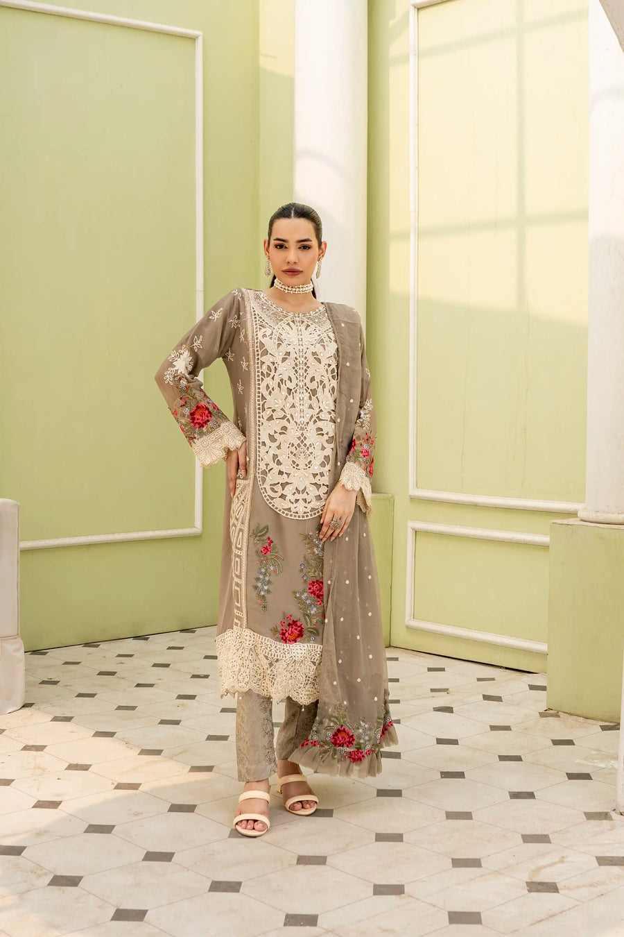 Uffaq EMBROIDRED CHIFFON