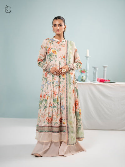 Orchid Chikankari Lawn By Gulljee || GORC2401A9