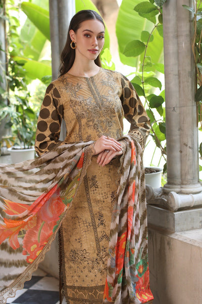 3-PC Unstitched Embroidered Printed Lawn Collection