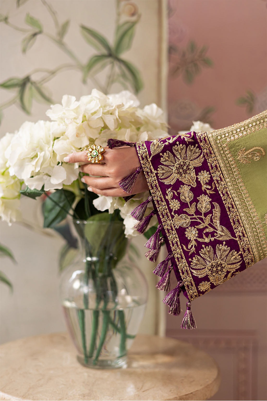 Embroidered Premium Silk 3-Piece Set