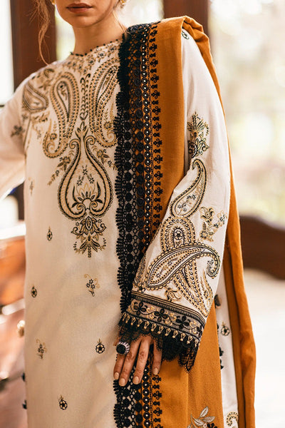 MUSHQ Symphony Unstitched Karandi Collection || Ivory Whisper