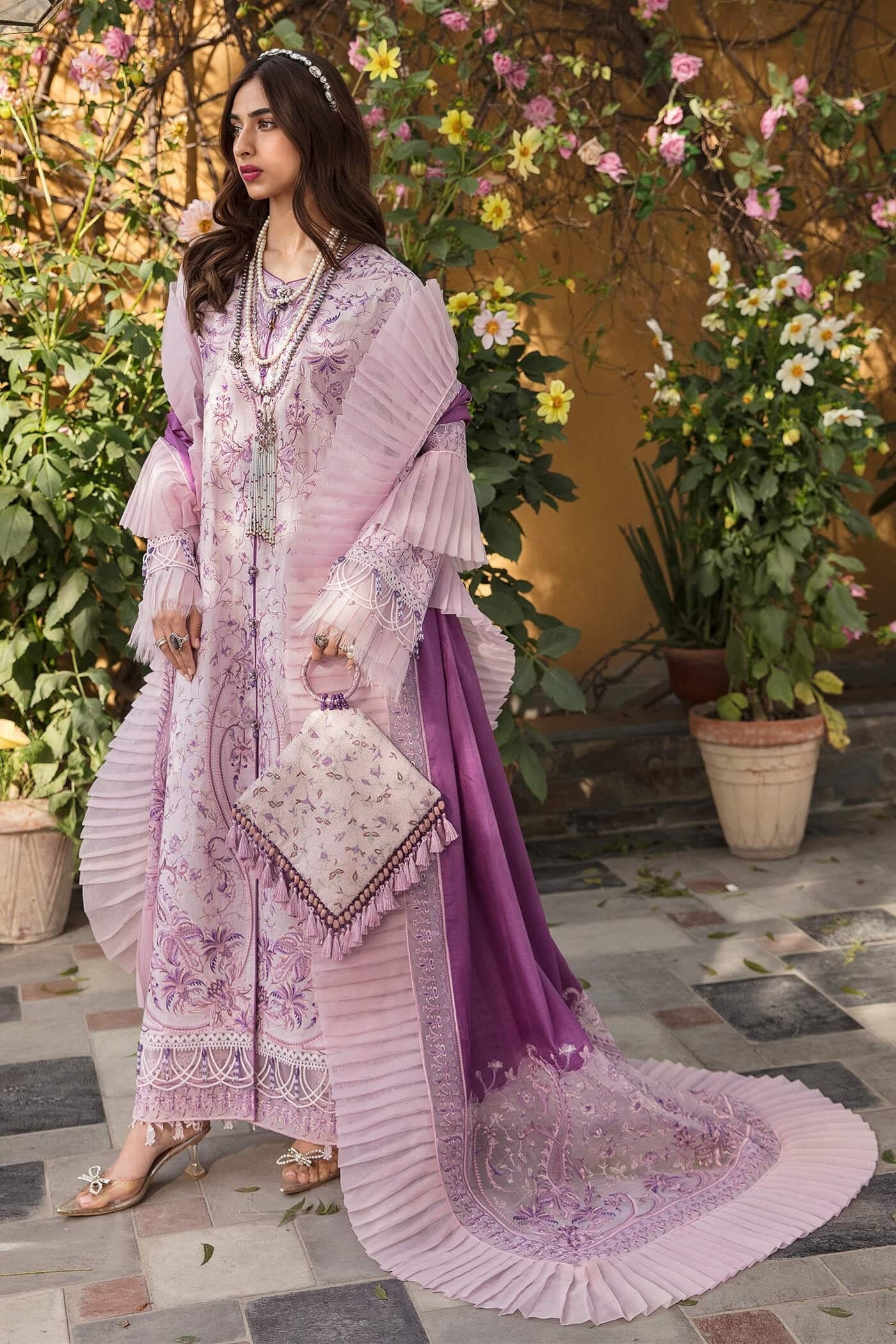 NILOFFR SHAHID LUXURY LAWN-ANGELS BREATH