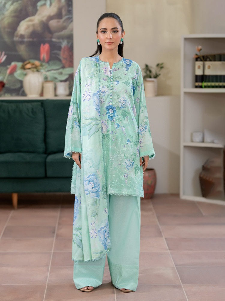 CHIKANKARI Digital Printed Lawn Suit