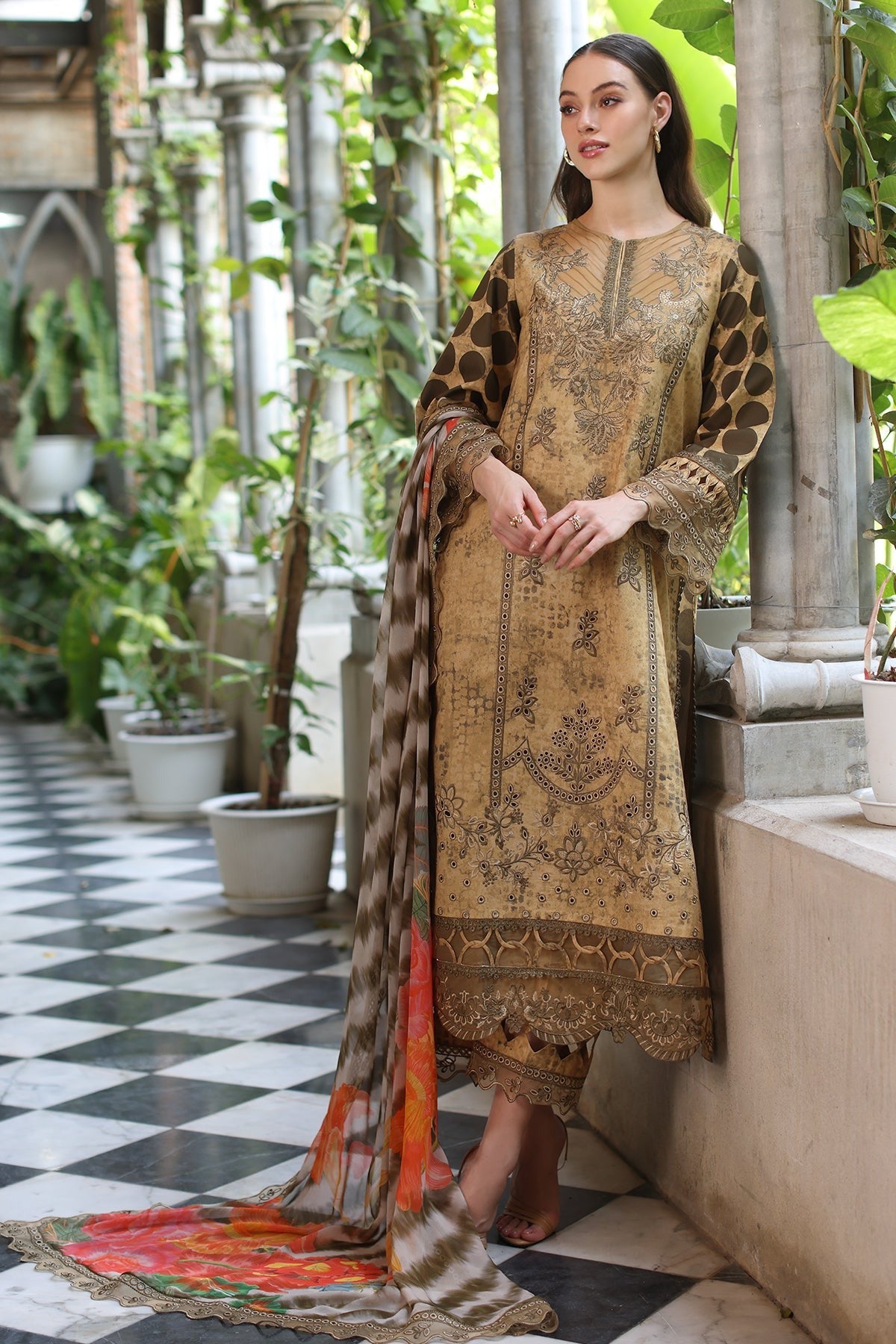 3-PC Unstitched Embroidered Printed Lawn Collection