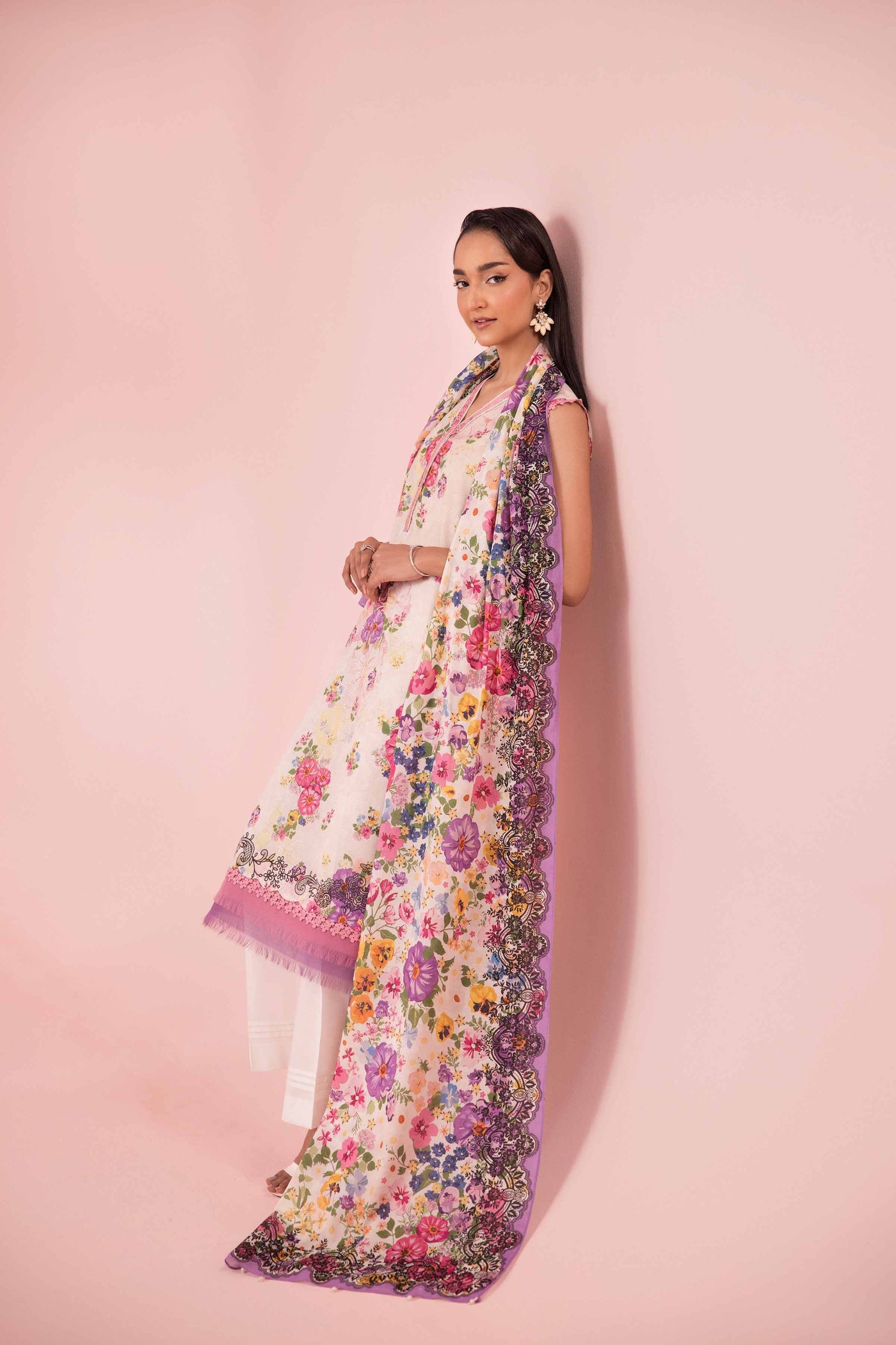 NISHAT LINEN Digital Printed Suit 3 piece