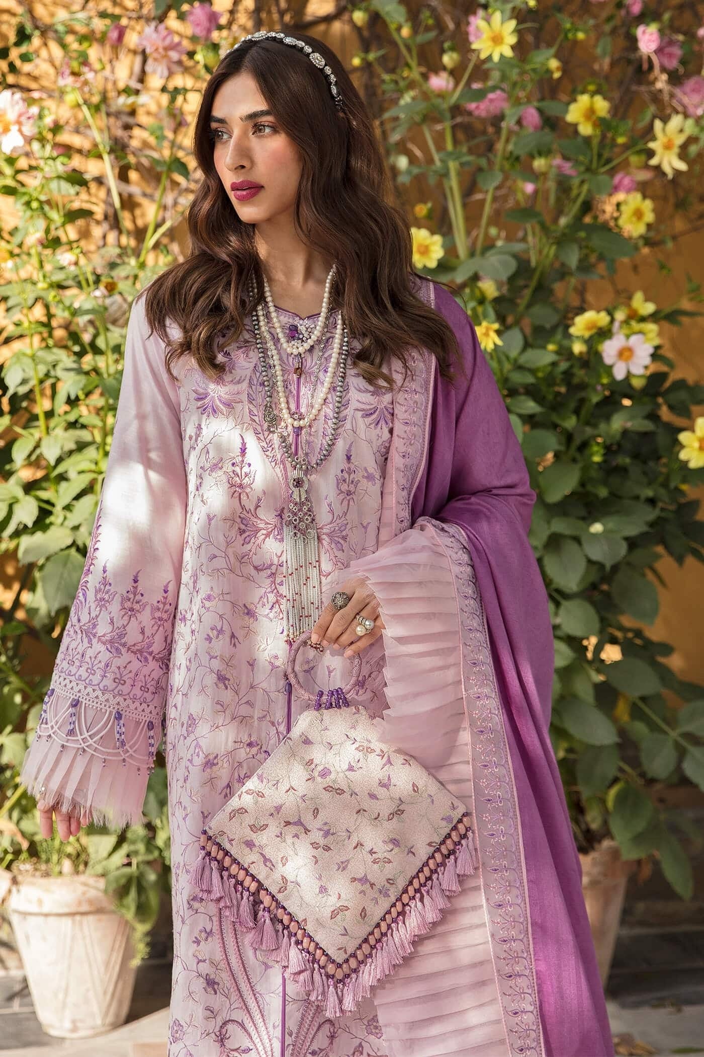 NILOFFR SHAHID LUXURY LAWN-ANGELS BREATH