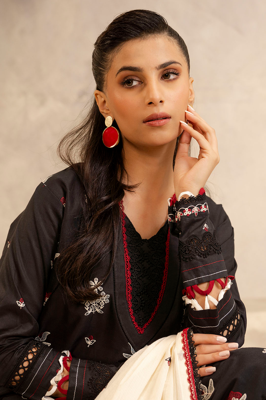 Embroidered Shirt Shalwar Dupatta