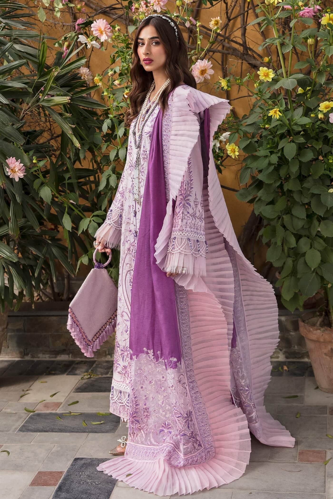 NILOFFR SHAHID LUXURY LAWN-ANGELS BREATH