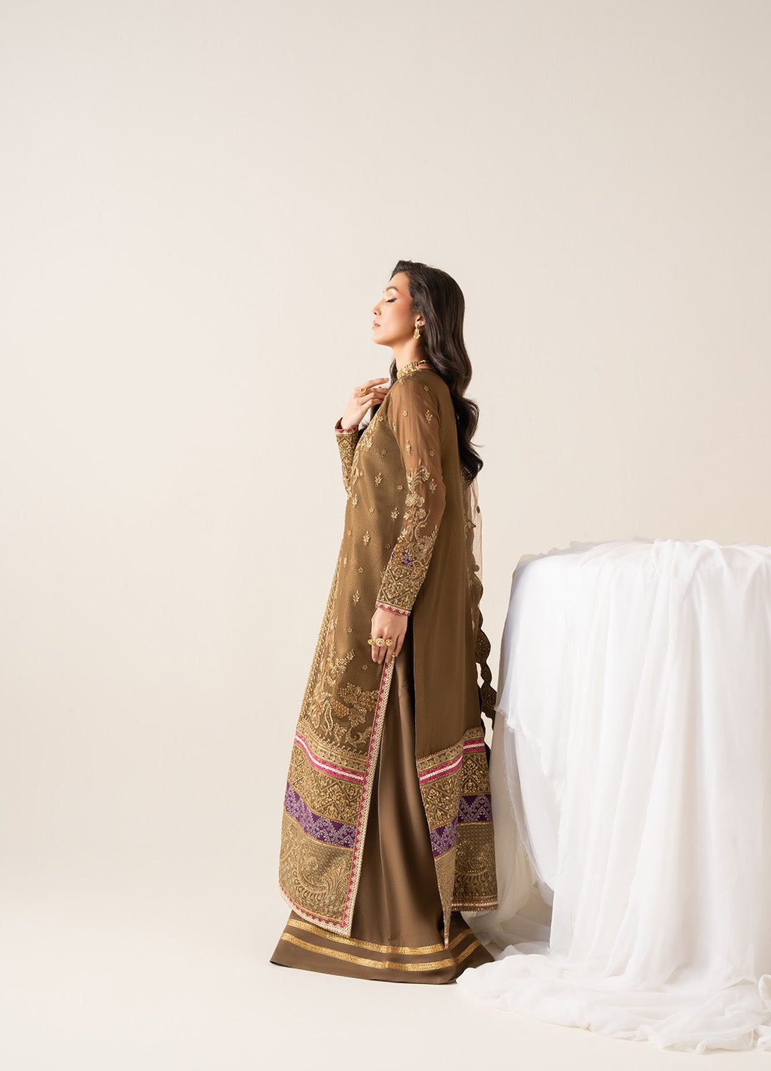 Freesia Zaib Embroirdered Chiffon