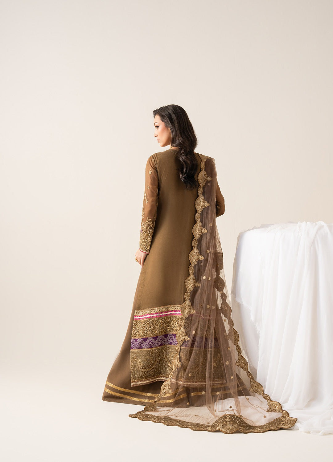 Freesia Zaib Embroirdered Chiffon