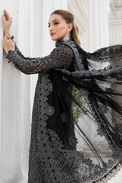 Maria.B Unstitched Embroidered Chiffon Suit | MPC-24-101