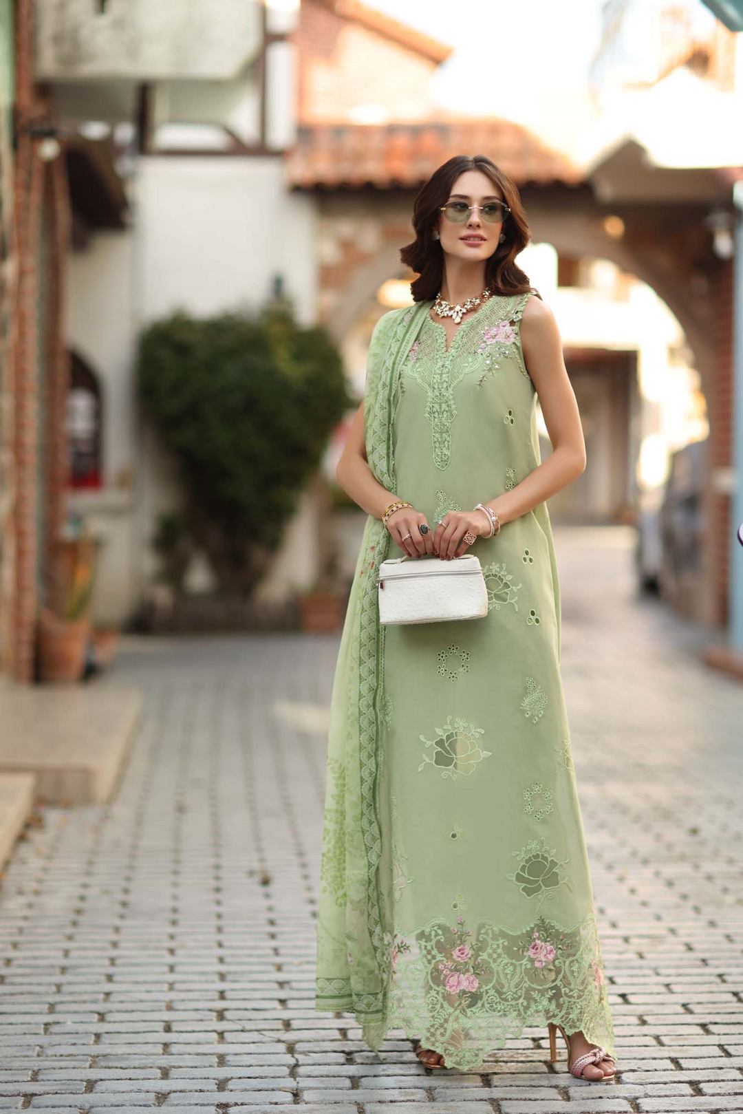 Luxe Chikankaari Lawn Suit