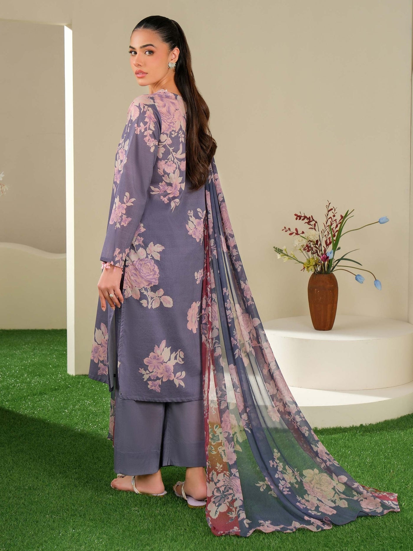 2 Piece Lawn Suit-Printed (Unstitched)