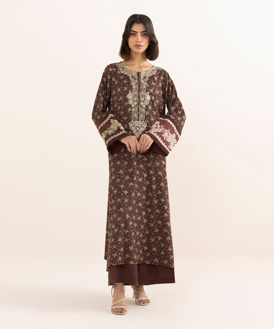 Embroidered Arabic Lawn Shirt