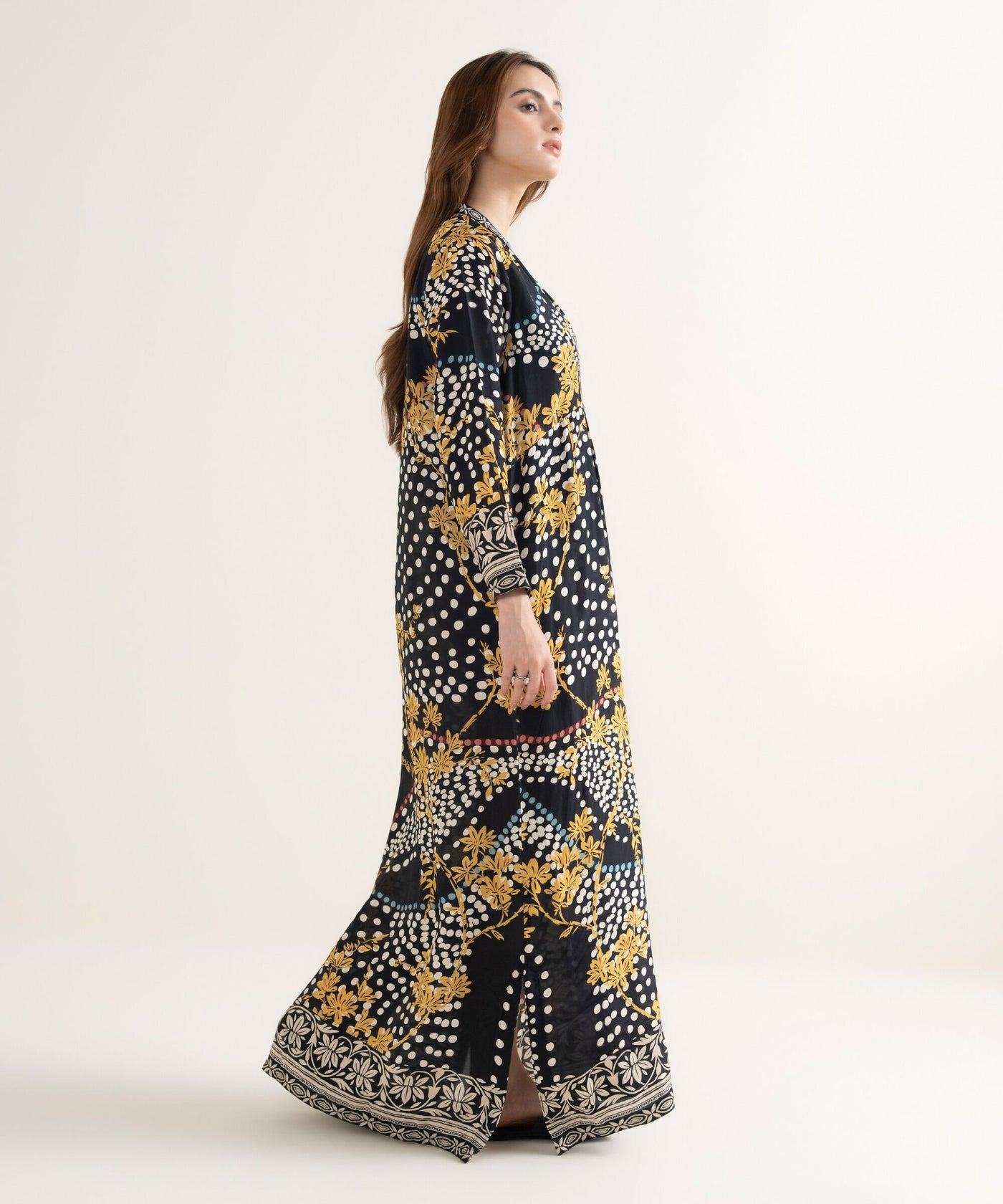 Printed Silk Kaftan