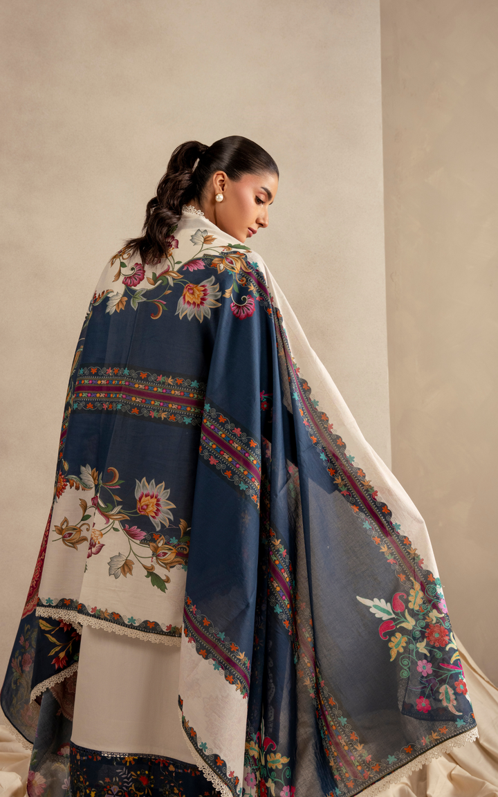 Meraki 3pcs Embroidered Unstitched Summer