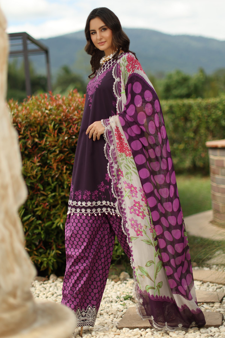 3-PC Unstitched Embroidered Lawn Collection