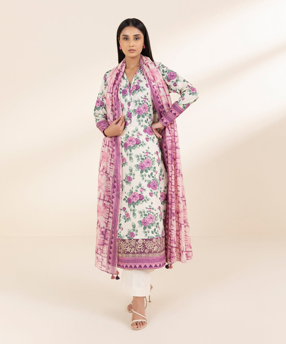 2 Piece - Embroidered Lawn Suit