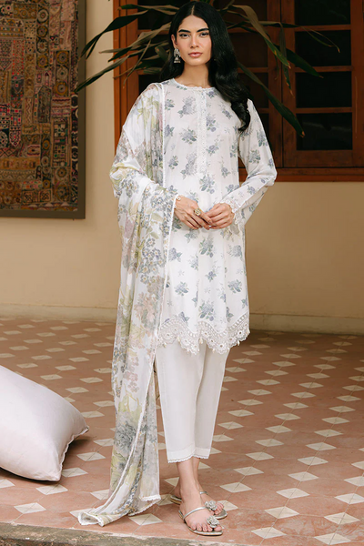 3PC PRINTED CAMBRIC SUIT