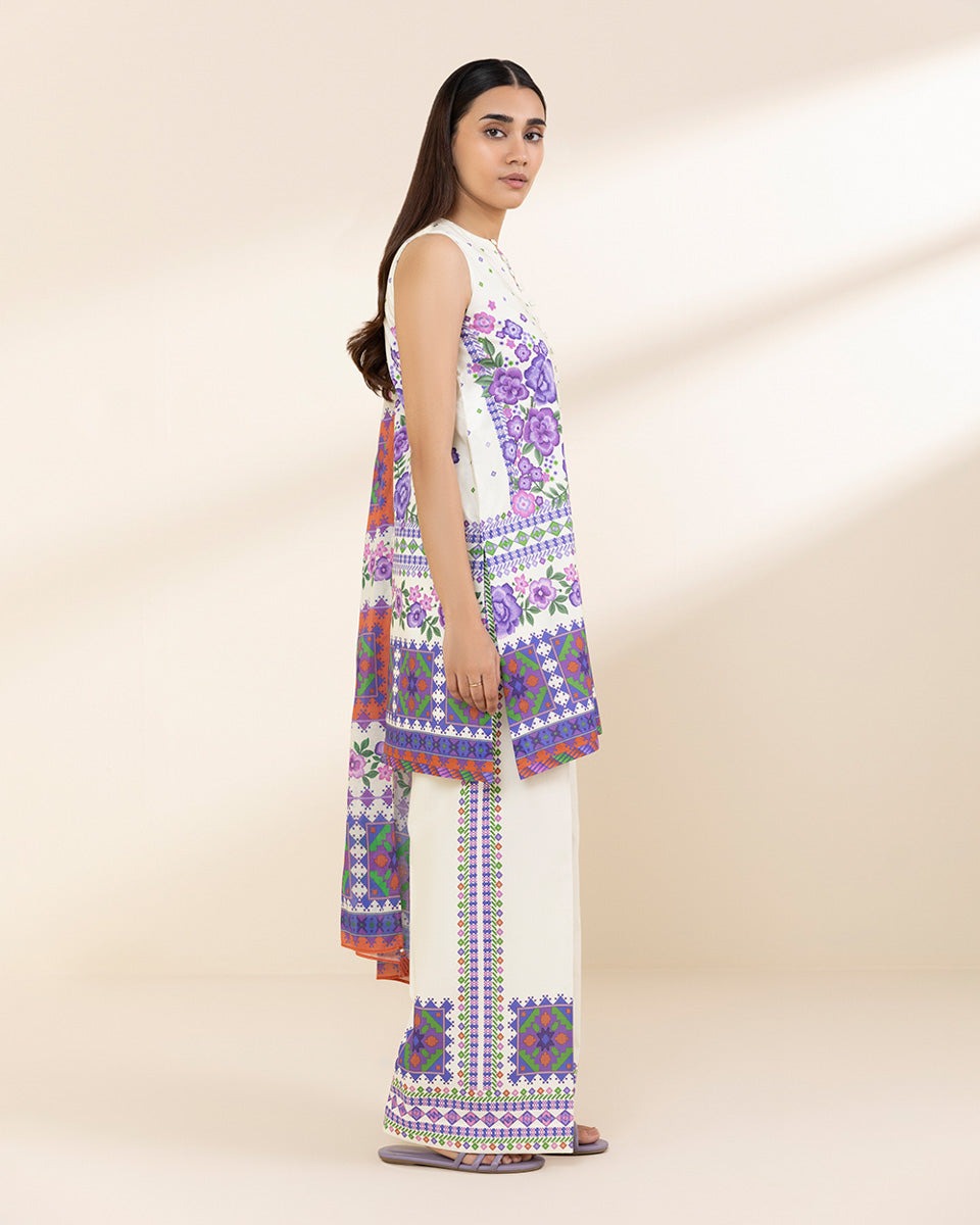 PIECE-PRINTED LAWN SUIT