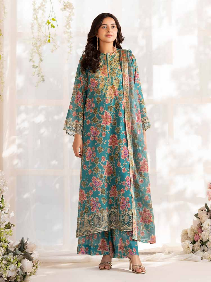 NOVA 3-Piece Unstitched Digital Printed Lawn Embroidered Suit