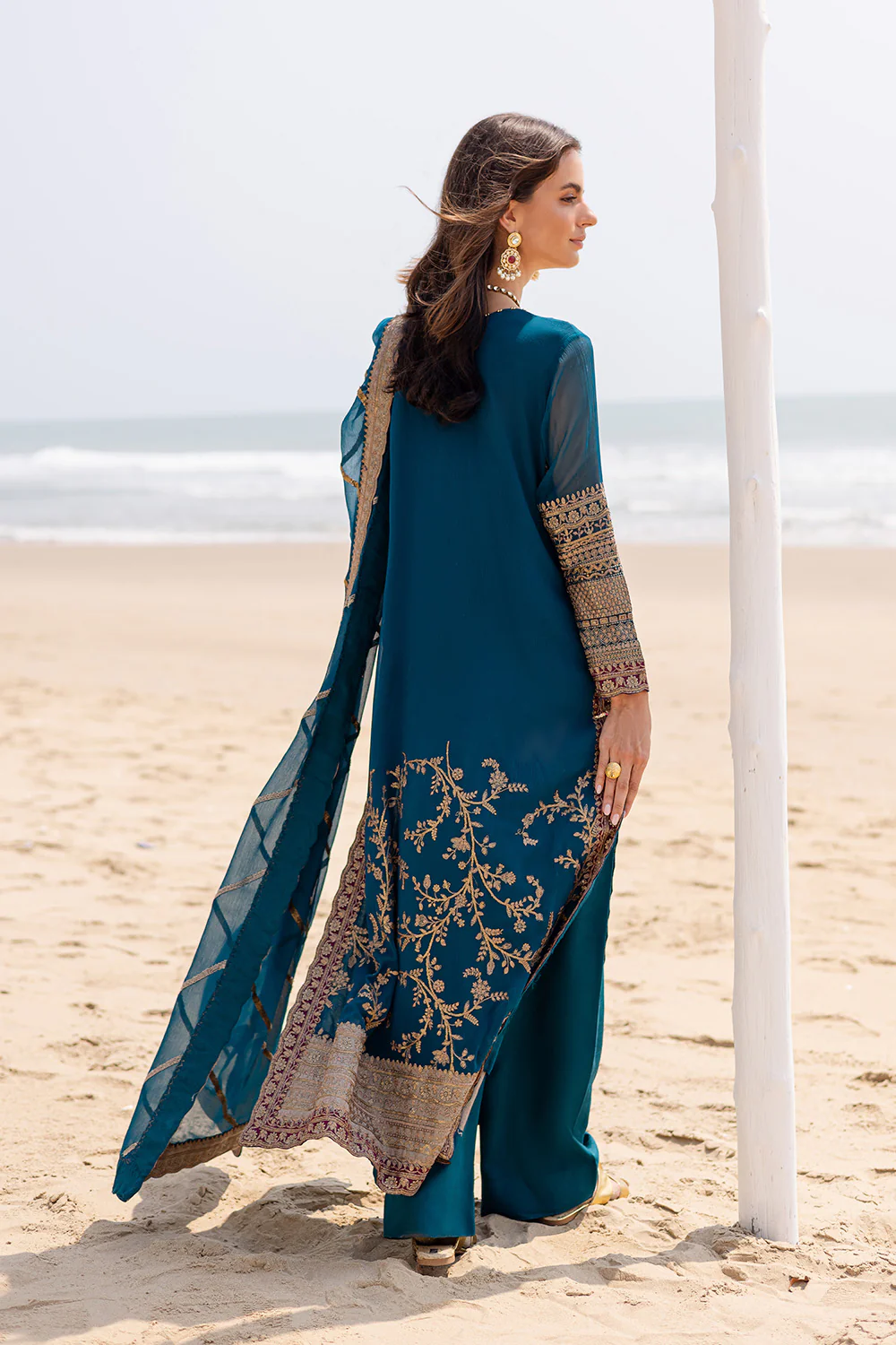 3 Piece Embroirdered Chiffon