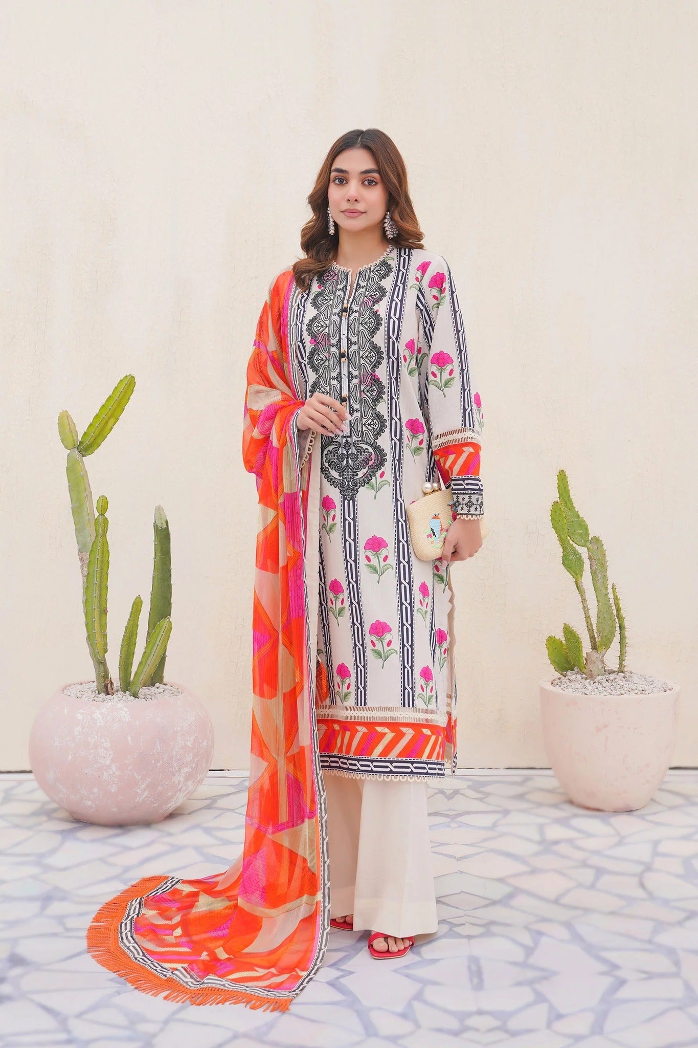 BEYOND EAST PHULKARI Unstitched LAWN