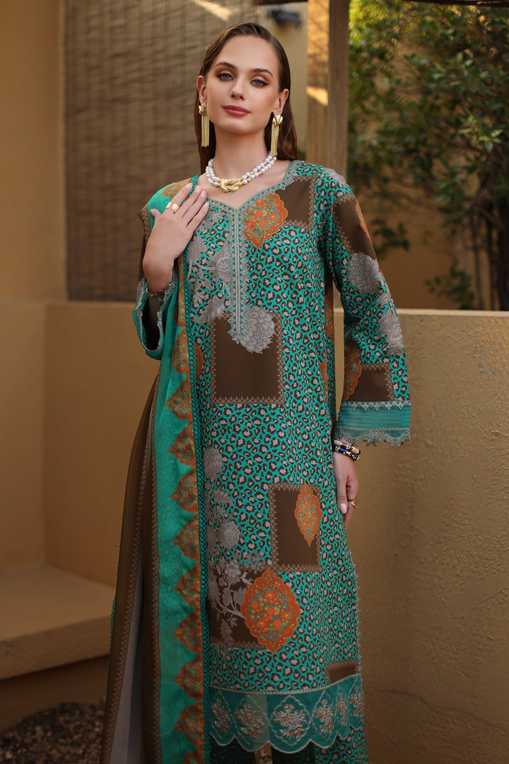 3-PC Unstitched Embroidered Lawn Collection