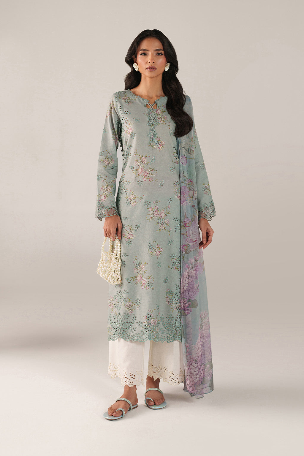 Spring Summer  Embroidered  Lawn