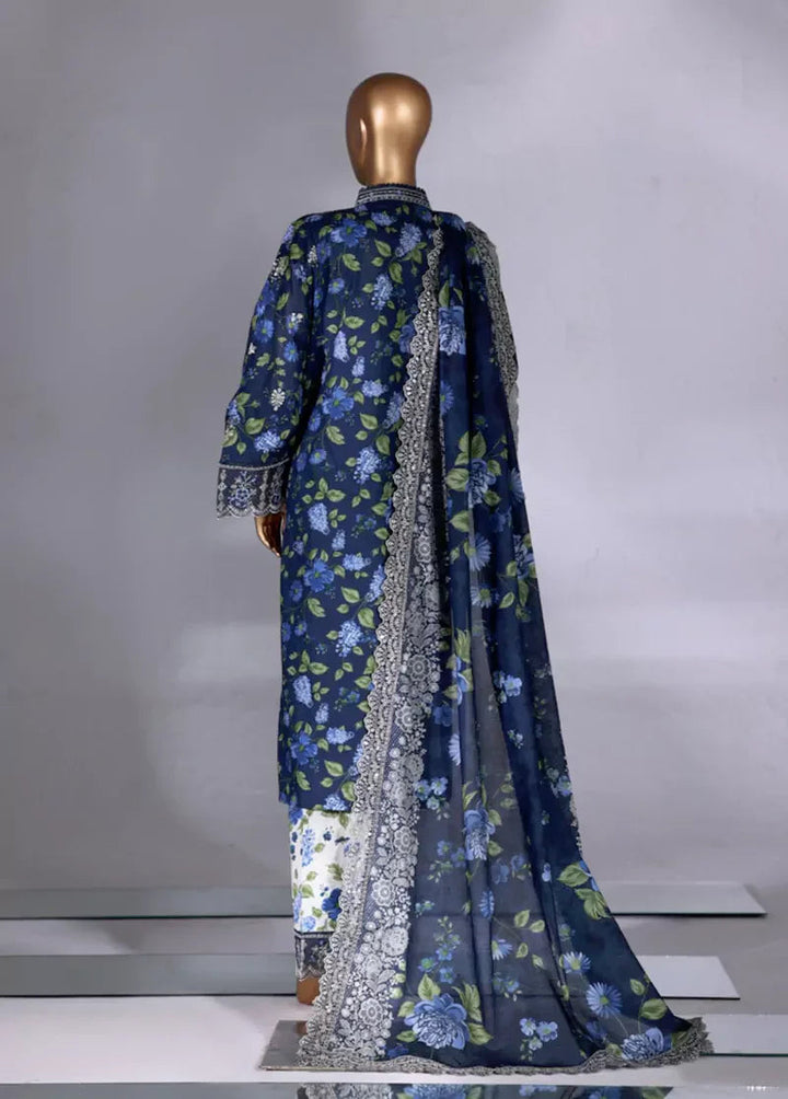 Luxury Embroidered Lawn  3 Piece
