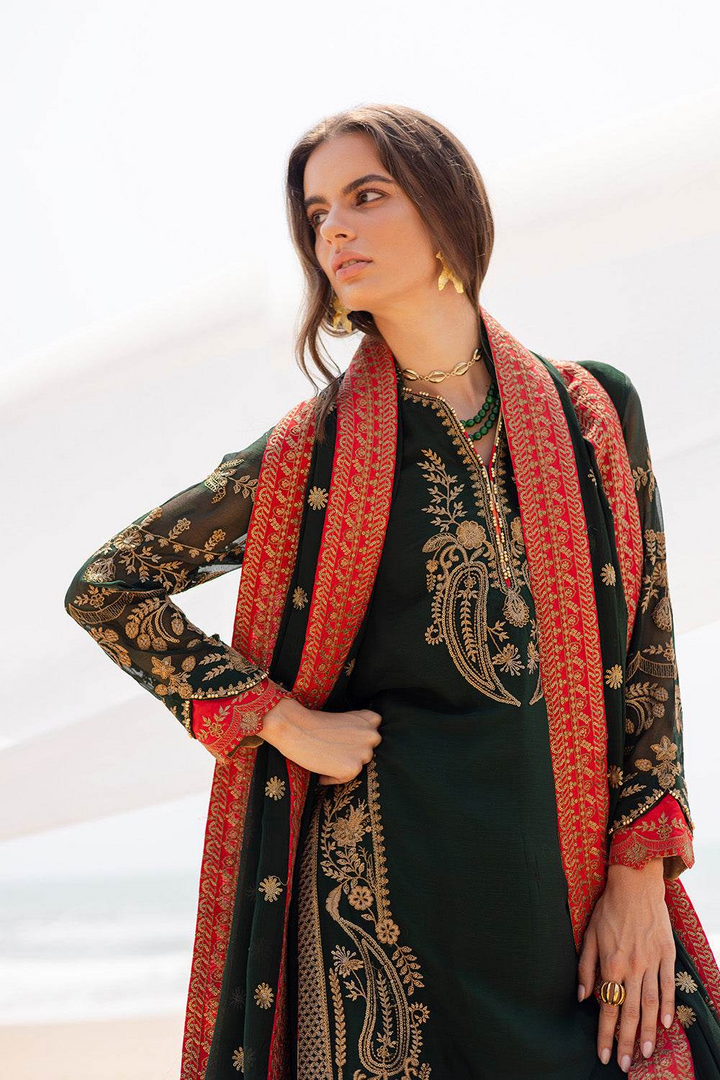 3 Piece Embroirdered Chiffon