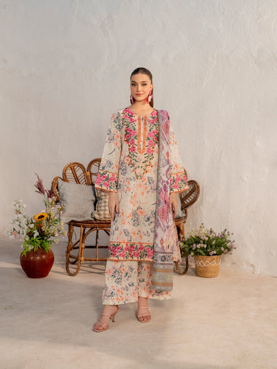 Husn-E-Arah Unstitched Lawn