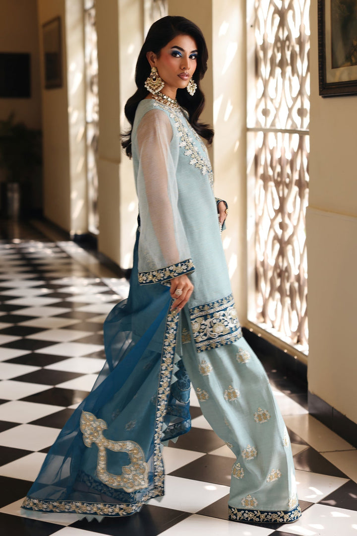 Raw-Silk Stitched 3 Piece