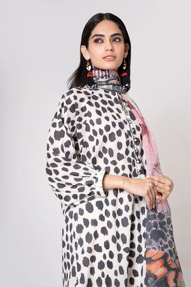 KHAADI UNSTITCHED LAWN 3 PC