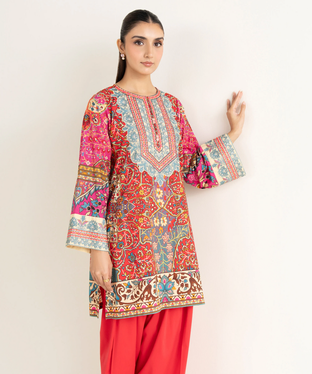 Embroidered Linen Viscose Shirt