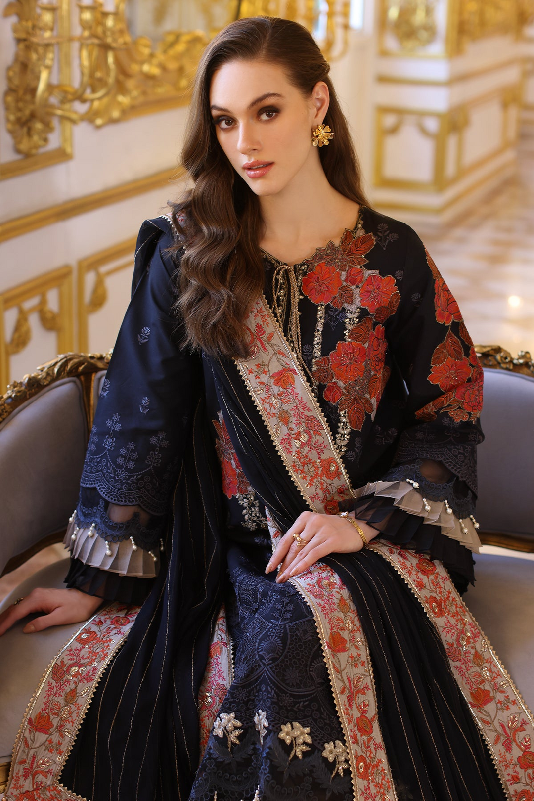3-PC Unstitched Premium Chiffli Collection