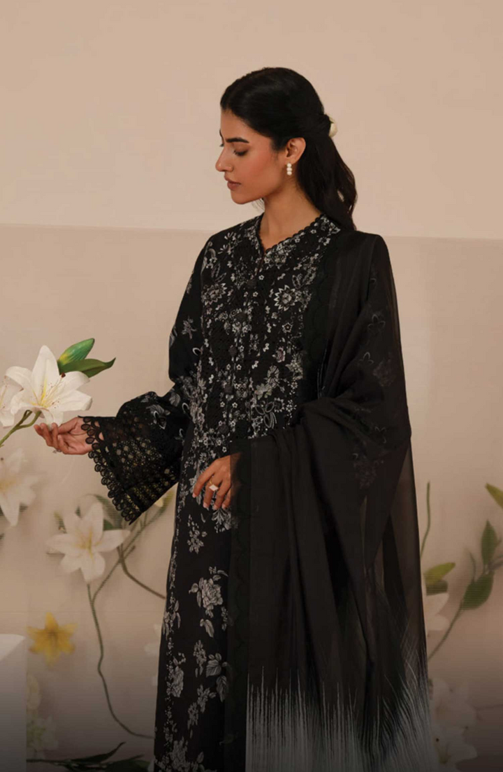 Embroidered Lawn Unstitched 3 Piece