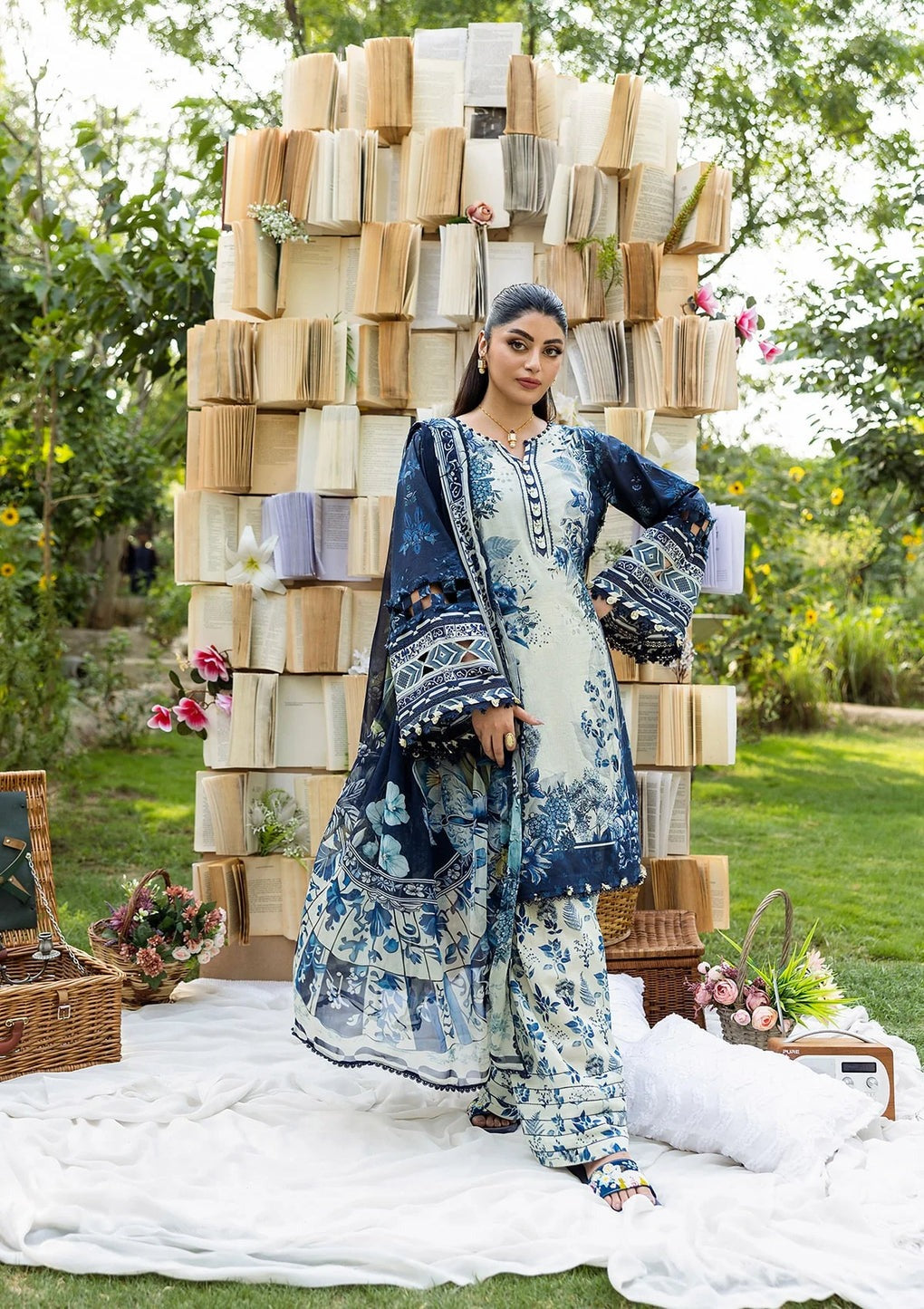 Elaf Prints with Chiffon Dupatta