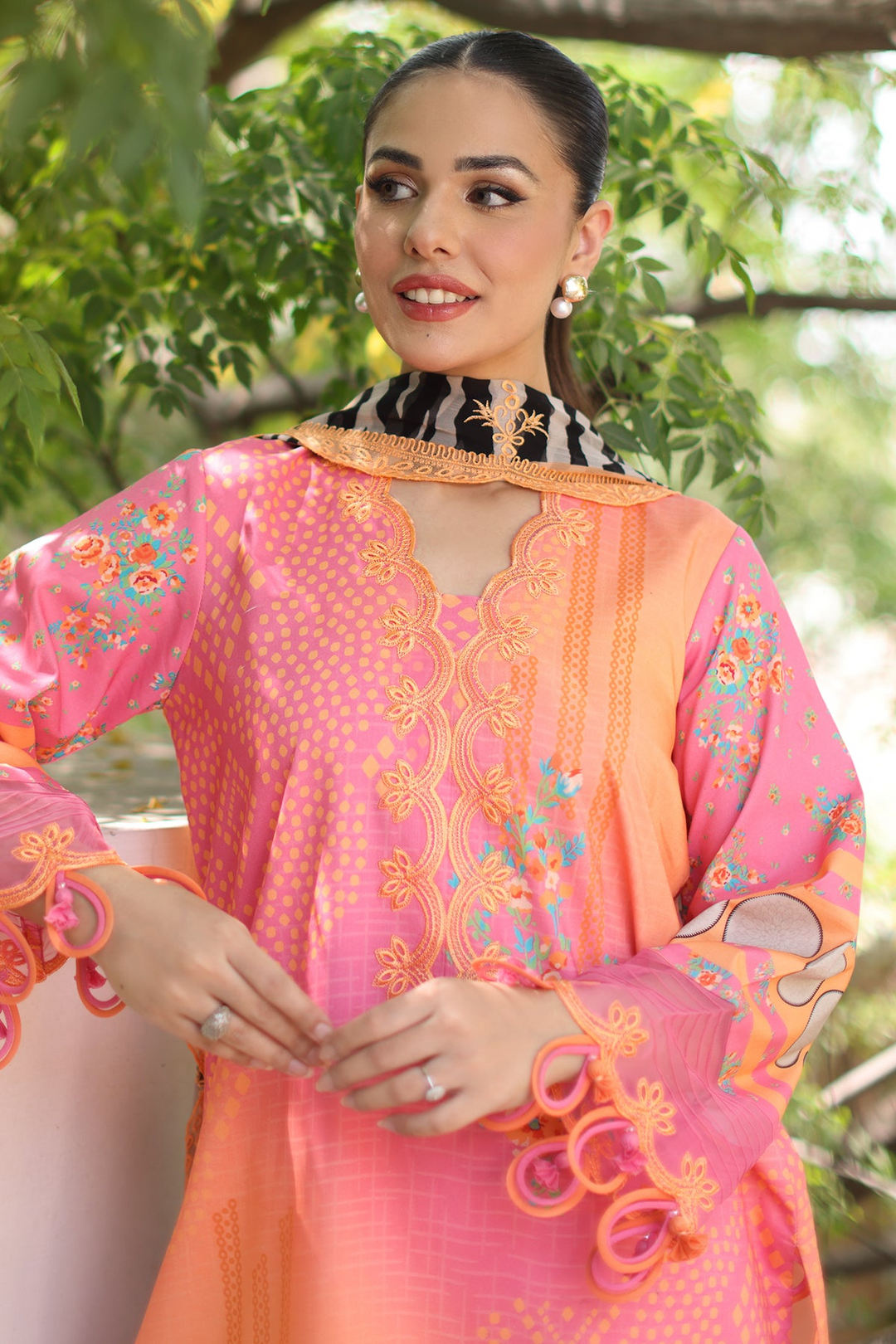 3-PC Unstitched Embroidered Lawn Collection