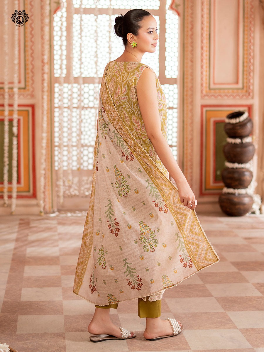 Tabeer Unstitched Lawn 3 PC