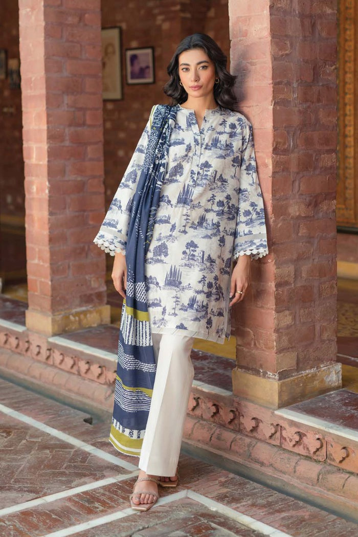 SAHAR Printed Lawn 3 Piece || S24-PL-V2-06