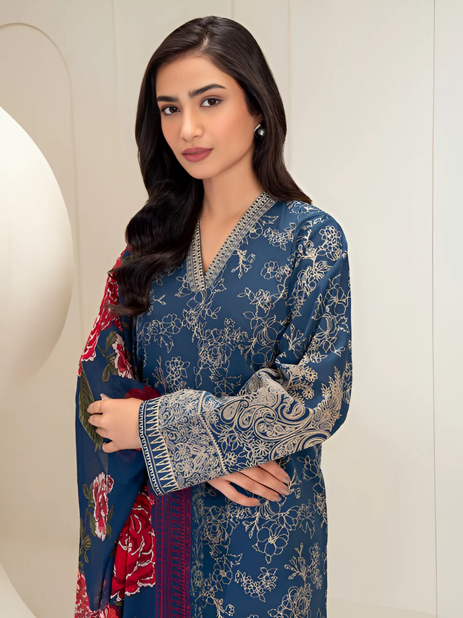 3 Piece Lawn Suit-Paste Print