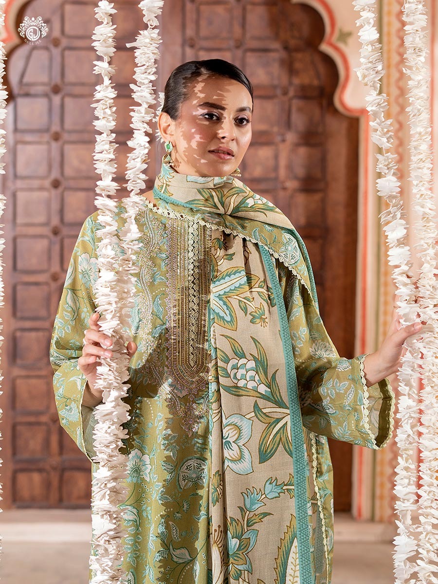 Tabeer Unstitched Lawn 3 PC