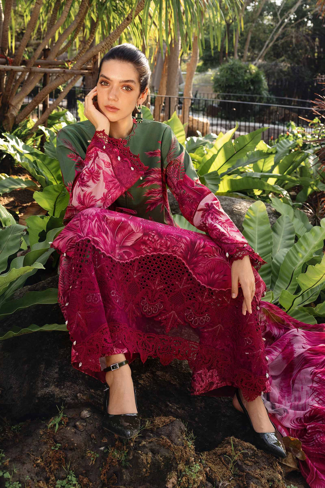 3 Piece Unstitched Embroidered Lawn Suit