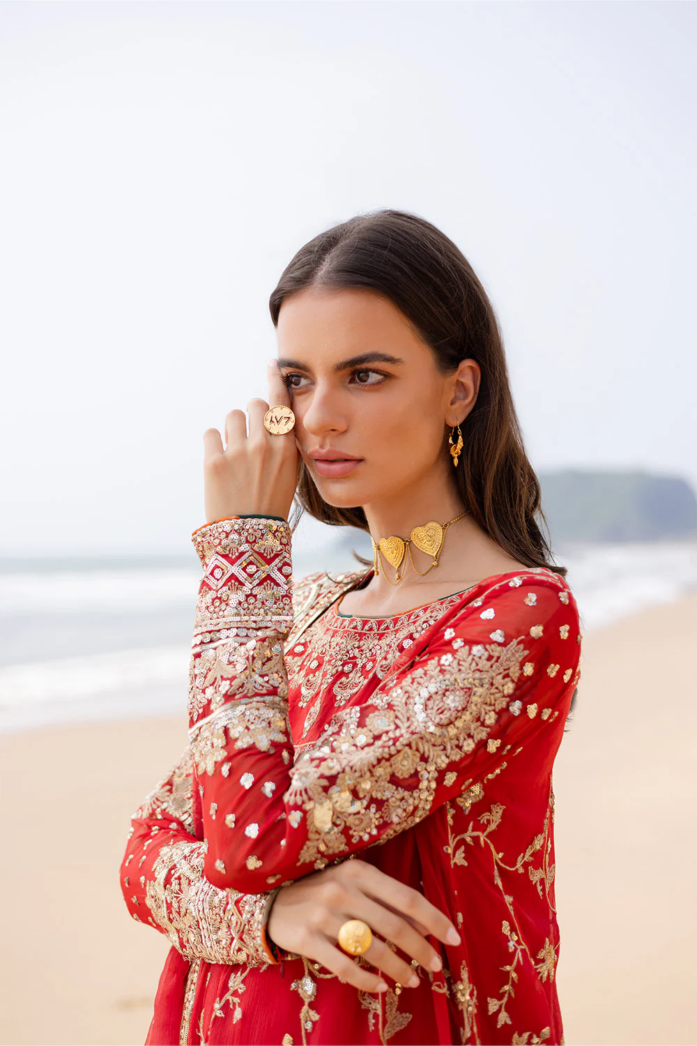 3 Piece Embroirdered Chiffon